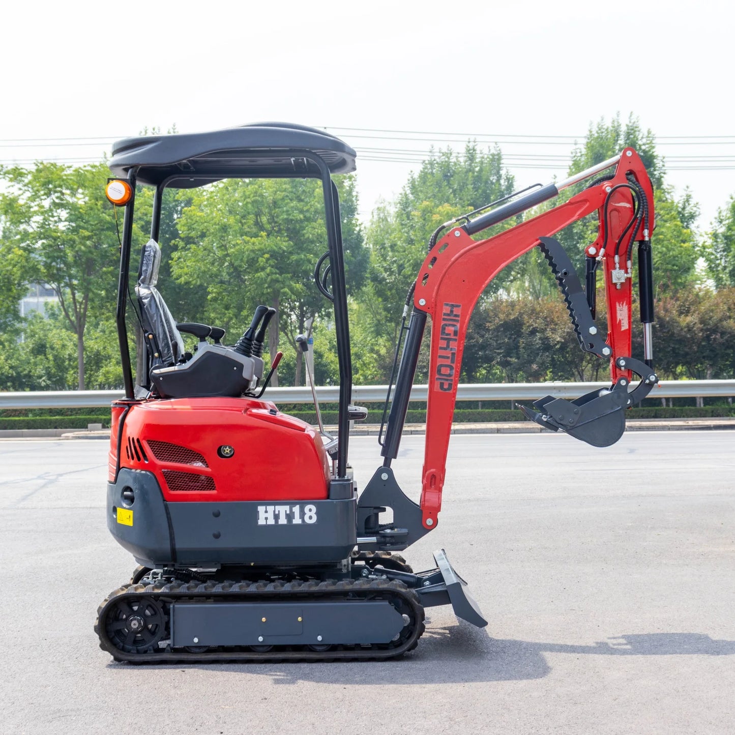 Hightop Excavators Machine Automation Hydraulic Mini Small Micro Crawler Bagger Digger Mini Excavator 1 2 3 Ton