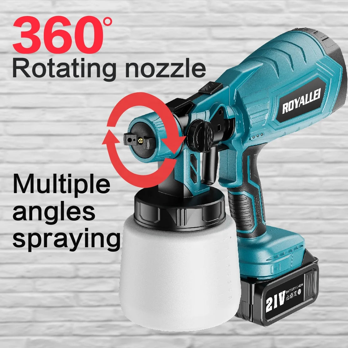 21V Portable Lithium Battery Paint Spray Machine Cordless Household Mini Power paint Spray Gun