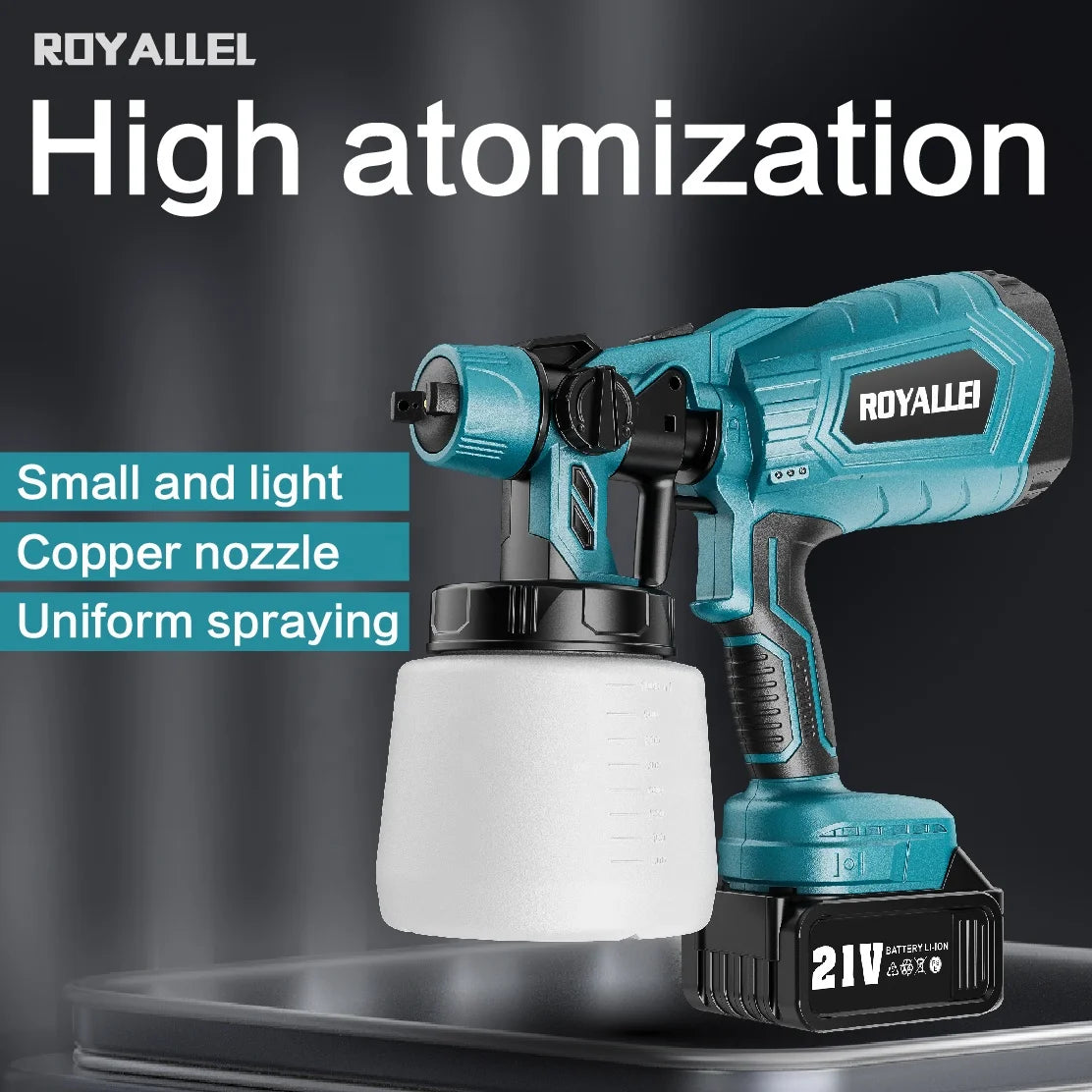 21V Portable Lithium Battery Paint Spray Machine Cordless Household Mini Power paint Spray Gun
