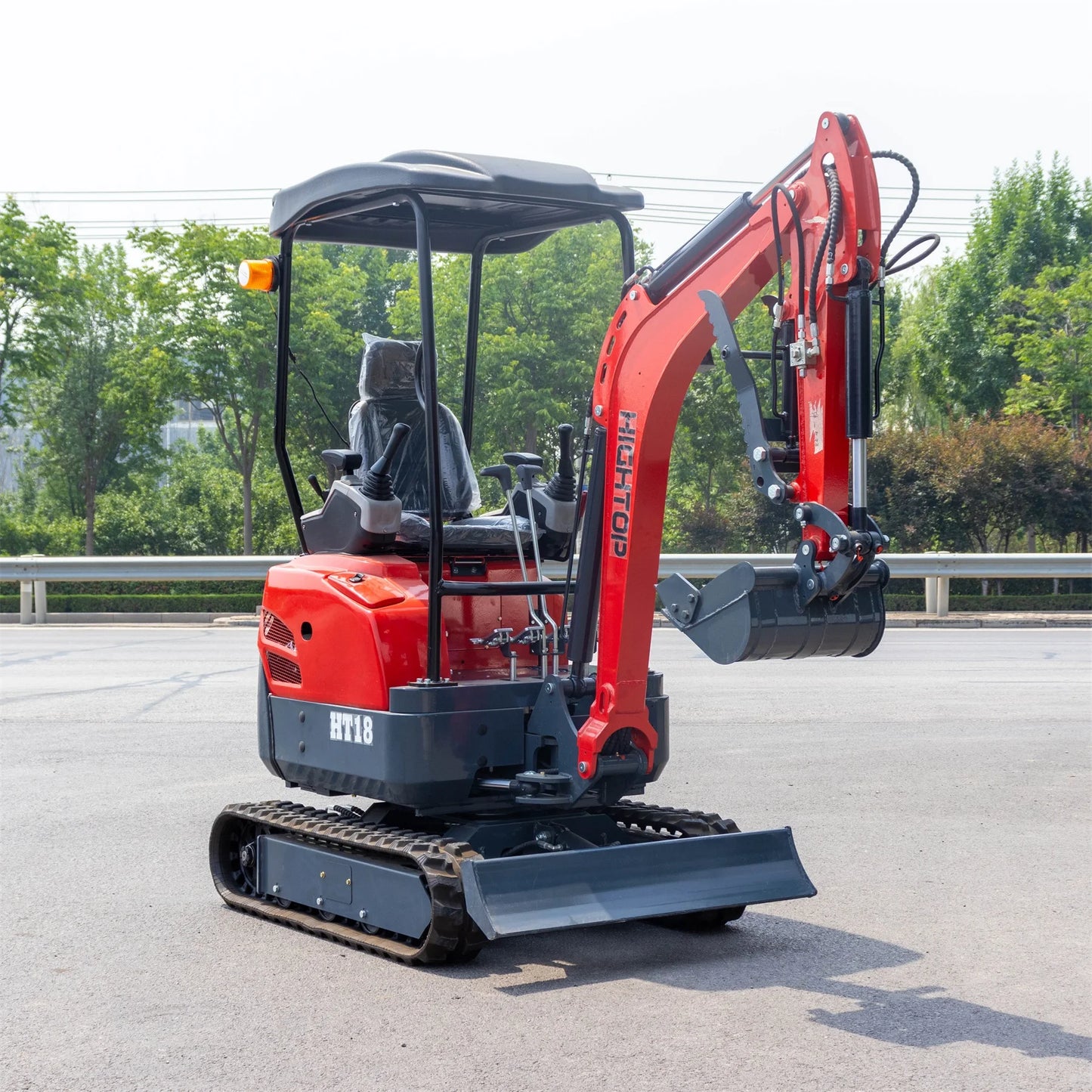 Hightop Excavators Machine Automation Hydraulic Mini Small Micro Crawler Bagger Digger Mini Excavator 1 2 3 Ton