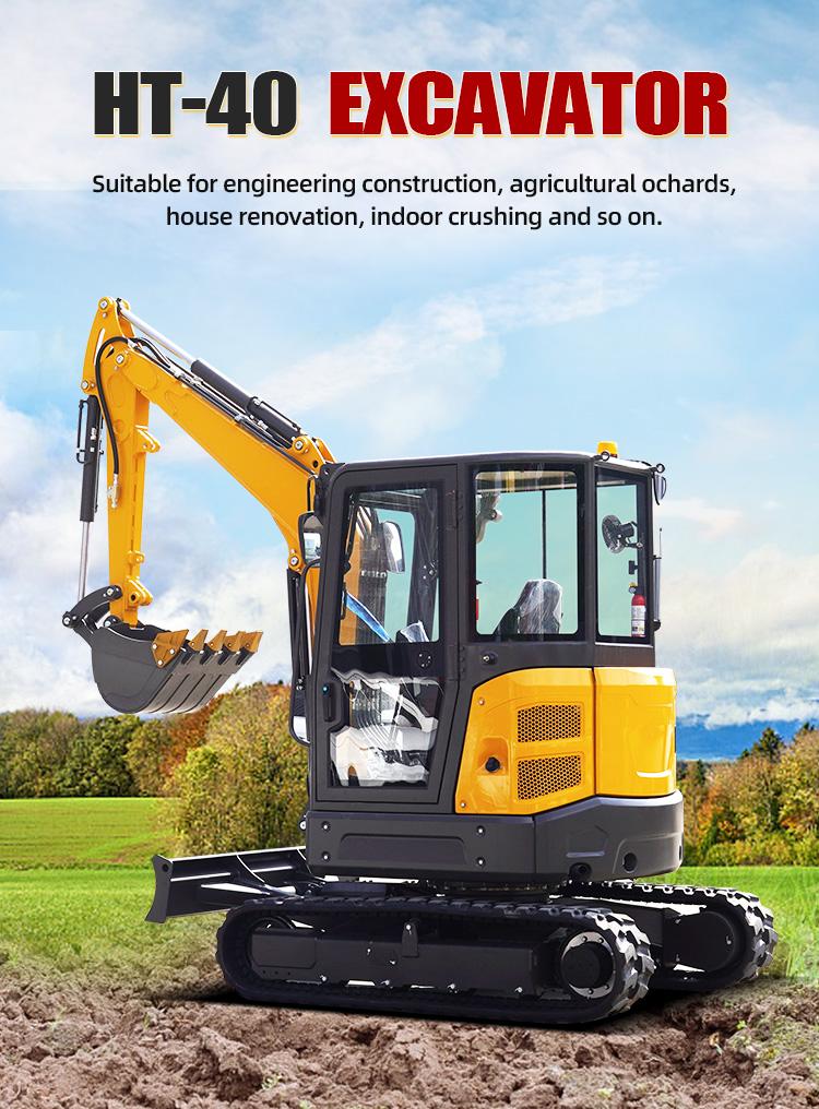 Free Shipping EPA Excavator 3.5 Ton Crawler Digger Farm Used Minibagger 1 Ton Mini Excavator Machine For Sale