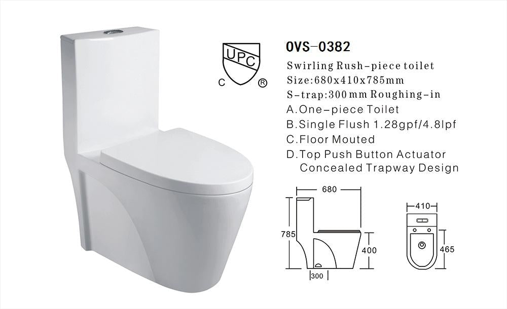 OVS Cupc North America Ceramic One Piece Wc Chinese Water Closet Prices Ideal Standard Commode Toilets