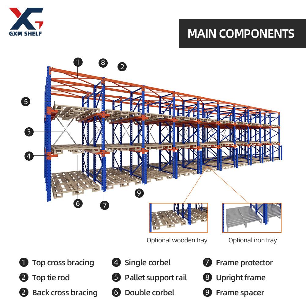 GXM heavy duty warehouse pallet system warehouse racking pallet rack shelving pallet racking for industrial shelves system
