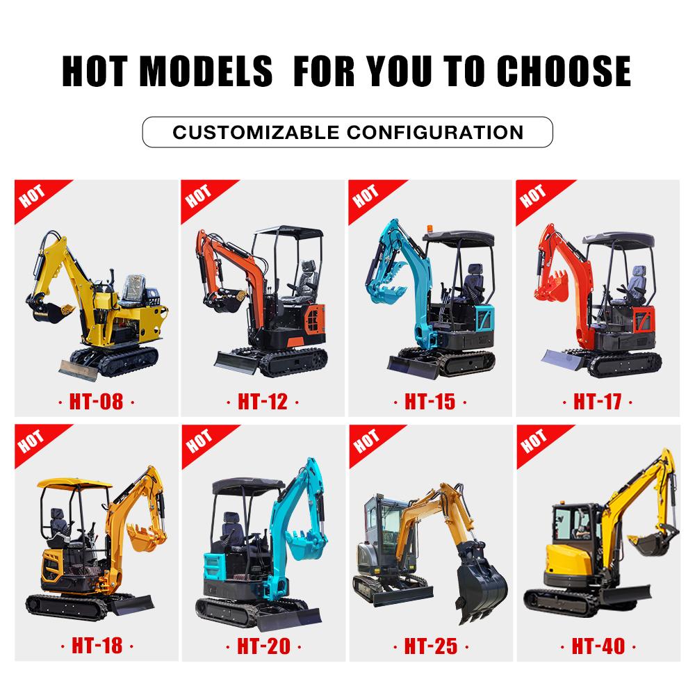 Free Shipping EPA Excavator 3.5 Ton Crawler Digger Farm Used Minibagger 1 Ton Mini Excavator Machine For Sale