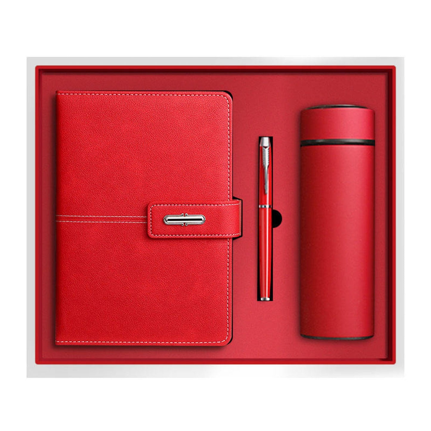 Customizable Notebook Gift Set With Pen And Bottle Notebook Business Gift Thermos Cup luxury notebook gift set