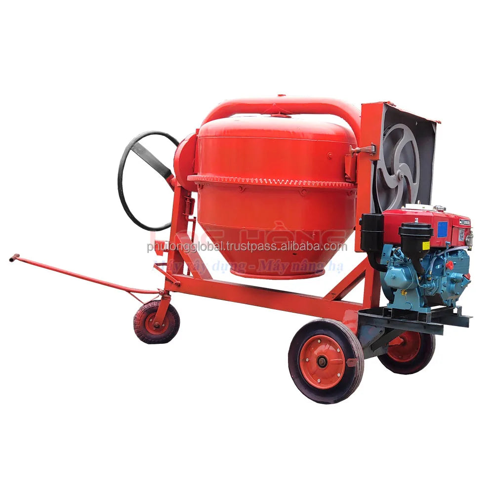 Heavy duty Mini Concrete mixer portable mini concrete mixer machine 200l 350l 450l drum three wheels solid motor electronic