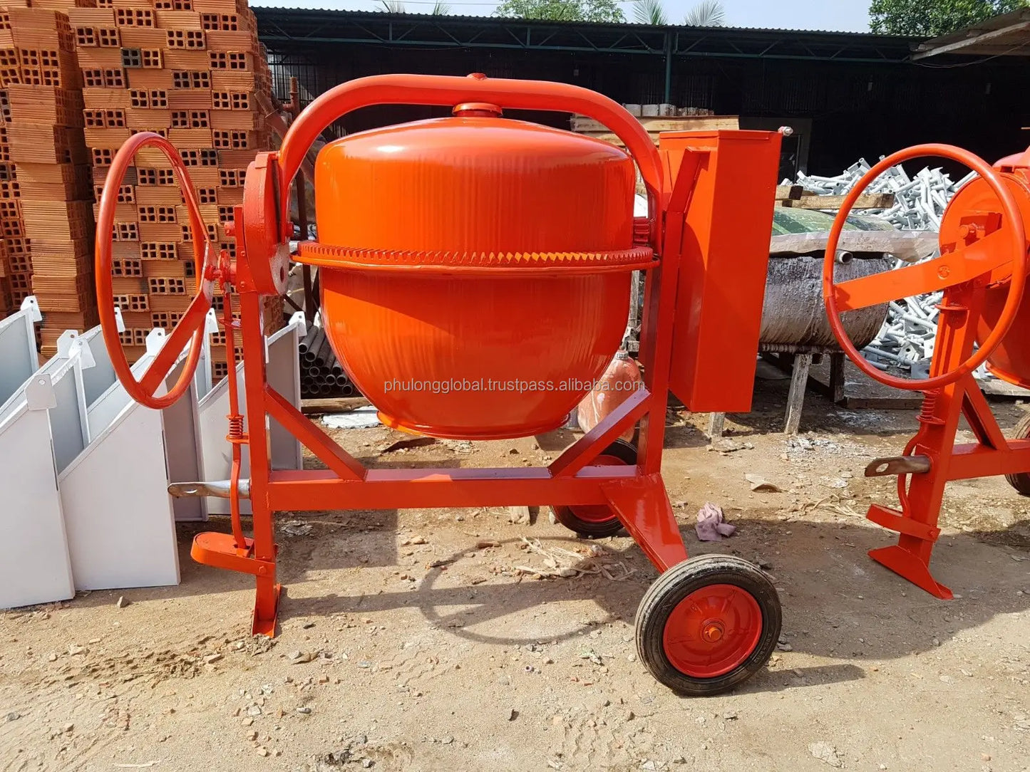 Heavy duty Mini Concrete mixer portable mini concrete mixer machine 200l 350l 450l drum three wheels solid motor electronic