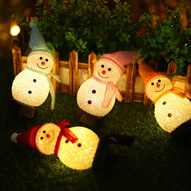 Christmas Decorations Lights for Christmas Home Yard Ambient Lighting Snowman Lawn Street Solar LED Outdoor Waterproof Garden