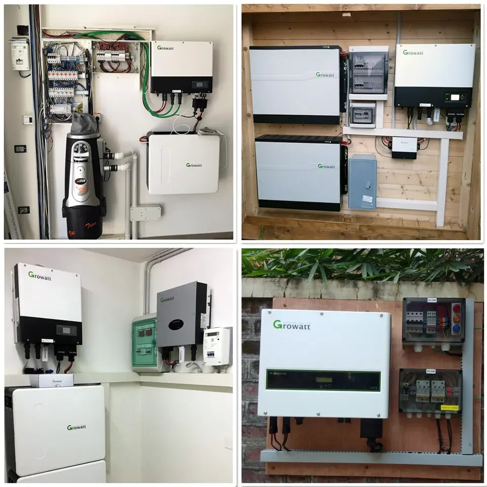 Growatt 5kw 6kw 8kw 10kw hybrid inverter off grid SPH 10000TL3-BH UP complete solar system for home with smart meter