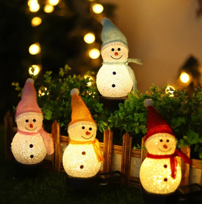 Christmas Decorations Lights for Christmas Home Yard Ambient Lighting Snowman Lawn Street Solar LED Outdoor Waterproof Garden