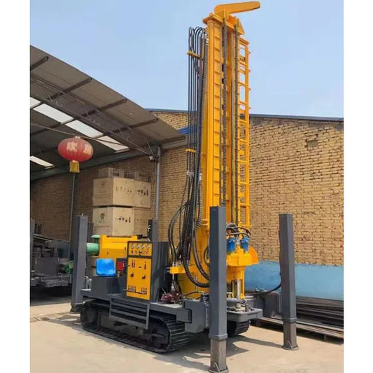 factory Outlet 100m 150m 200m 300m 350m 600m Steel Crawler Mounted Water Well Drilling Rig Machine factory price