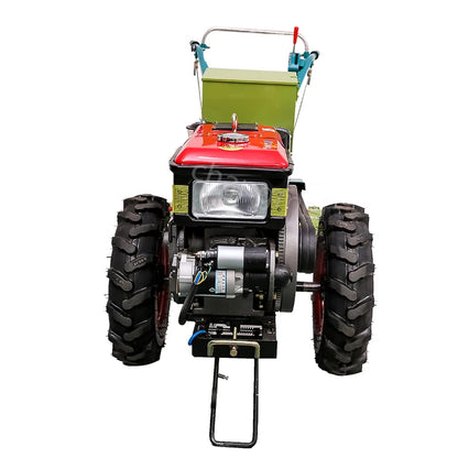 cheap price 12hp china diesel two wheel hand walking tractor with rotary tiller farm machinery 13hp walking tractor