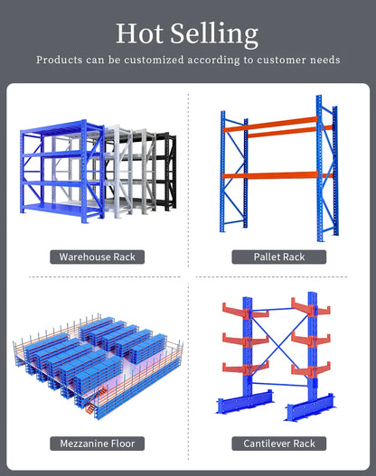 Shibang High Quality Durable Stacking Shelf Warehouse Storage Metal Rack System