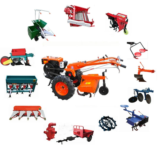 12hp 15hp 18hp diesel engine power tiller motocultor cultivator two wheel walking tractor to zimbabwe