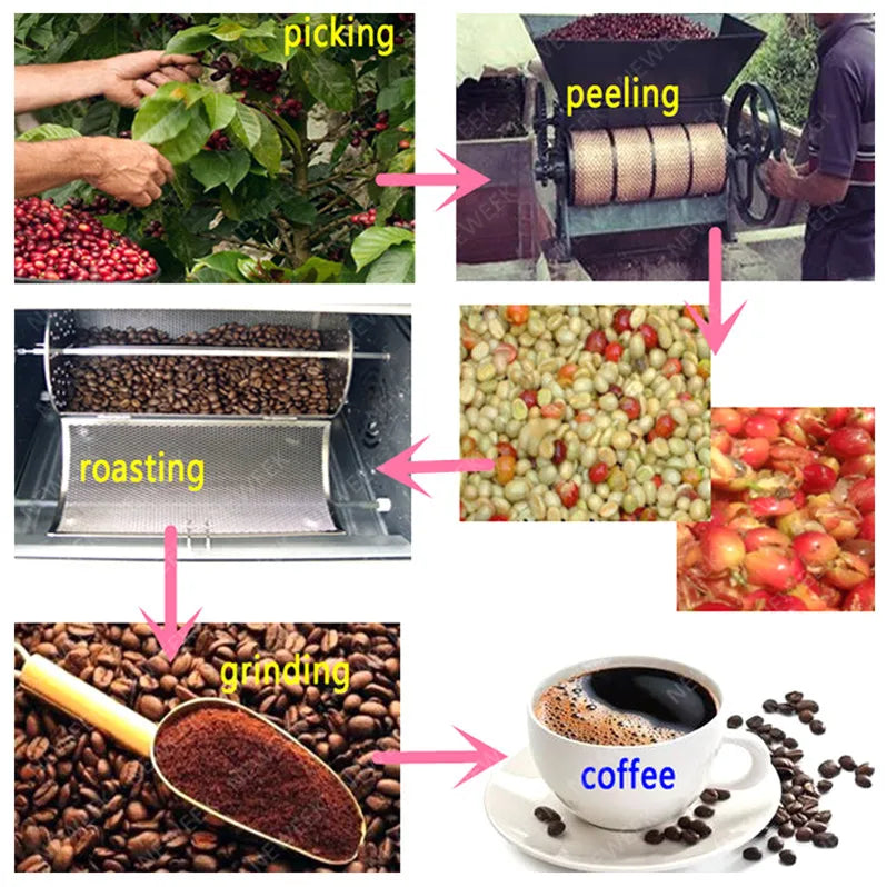 NEWEEK Factory price OEM household small electric pulper coffee bean peeling machine