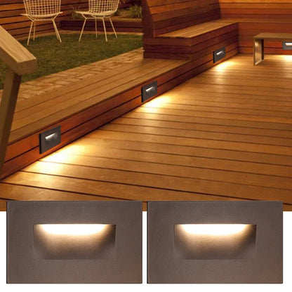 Modern Horizontal IP65 Waterproof Indoor Outdoor Home Bedroom Corridor Hallway Wall Led Step Stair Light