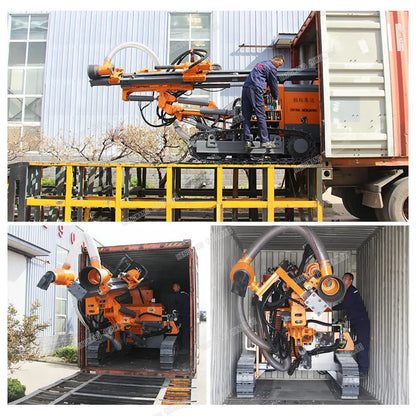 New arrival 50KW dth drill rig Hengwang borehole drilling machine tunnel drilling rig price