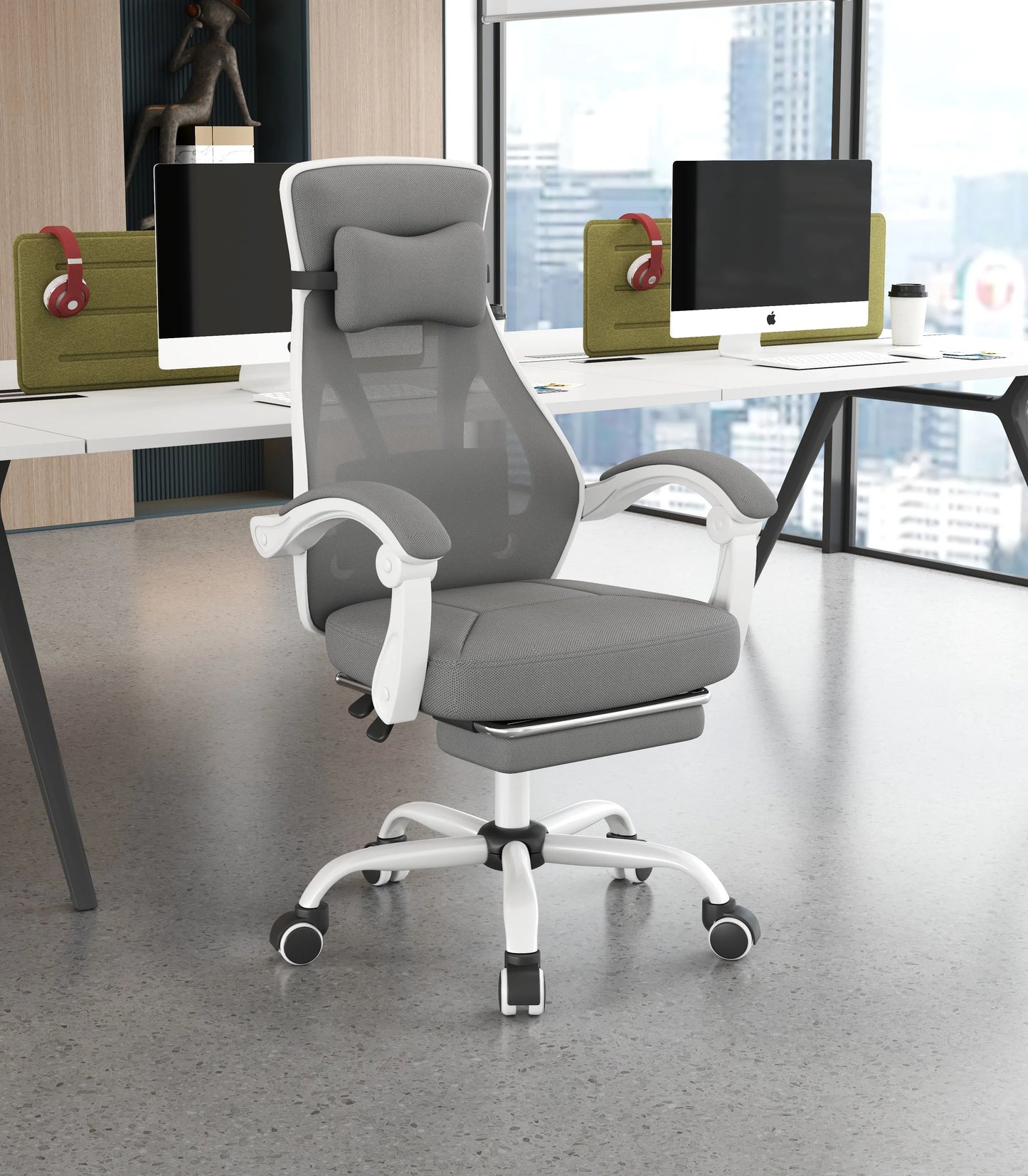 Wholesale Comfortable Swivel Computer office chair Luxury Moving Modern Rocking Mesh Fabric Ergonomic Office Chair