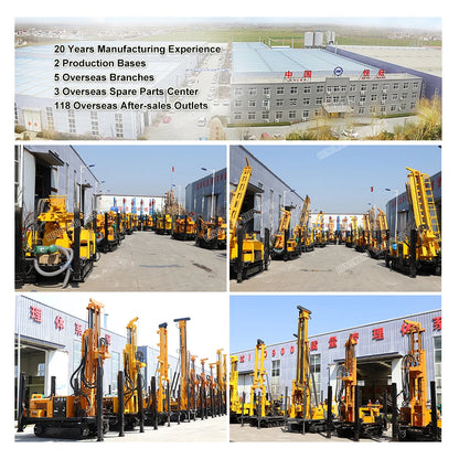 200m 300m 400m depth Rock wells Air Drilling water well drill borehole drilling rig machine for sale