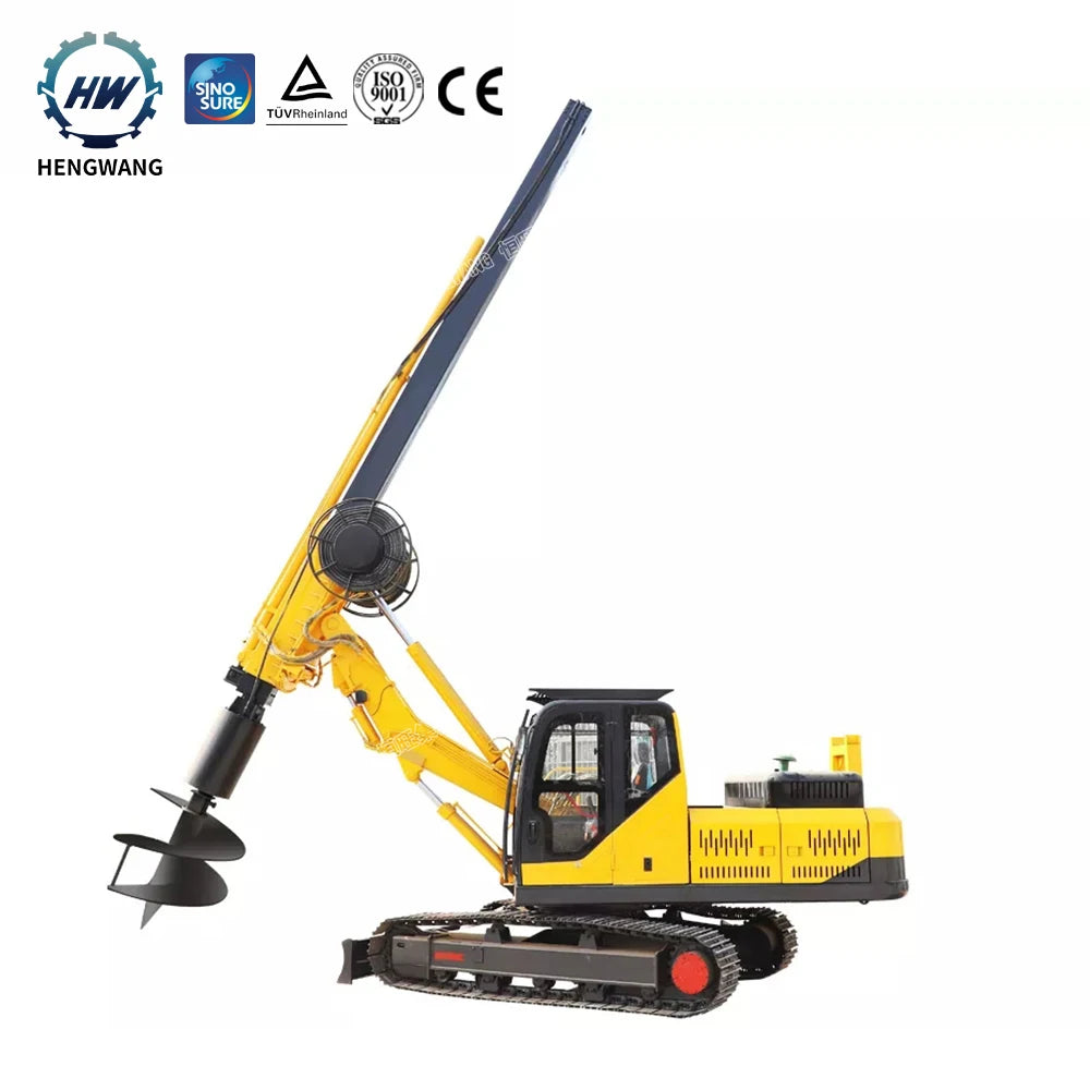 30m Excavator Mounted Full Hydraulic Small Type Rotary Pile Driver