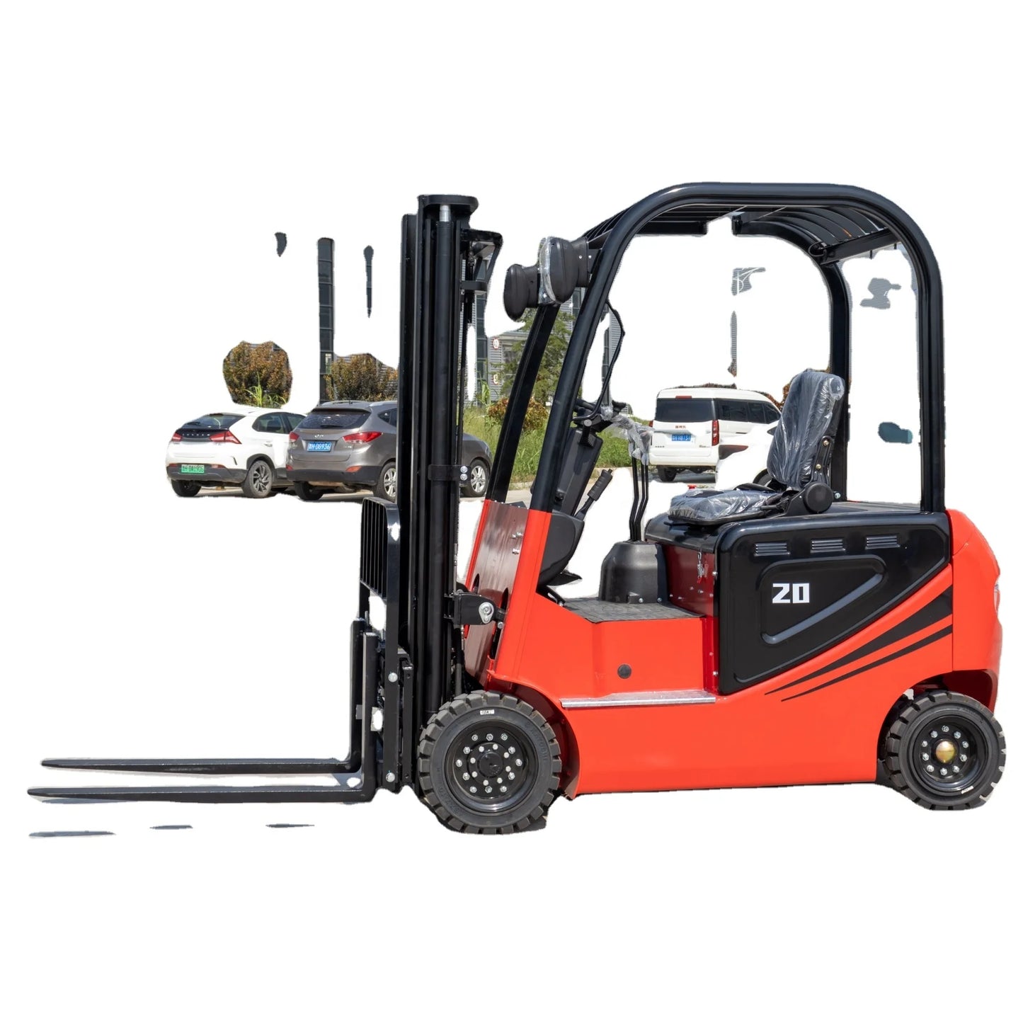 Flexible Operation Four Wheeled Stacking Truck Small Lifting And Stacking Fully Automatic Hydraulic Electric Forklift