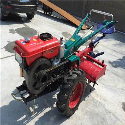 New Two Wheel Farm Mini Hand Walk Tractor