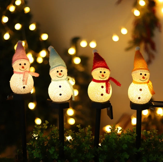 Christmas Decorations Lights for Christmas Home Yard Ambient Lighting Snowman Lawn Street Solar LED Outdoor Waterproof Garden