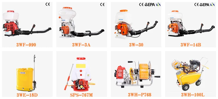 3WF-990E Gasoline 2 Stroke Knapsack Mist Duster Backpack Sprayer Agricultural Machine for Garden Tools with EURO V Standard