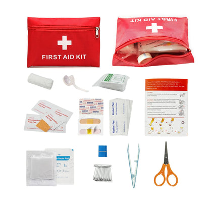 Best selling CE approved medical supplies small size promotional pouch mini family first aid kit small pack