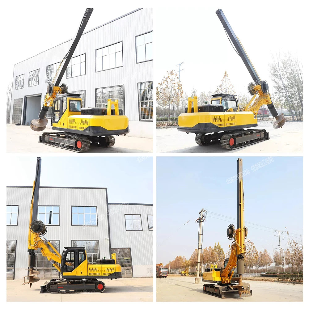 30m Excavator Mounted Full Hydraulic Small Type Rotary Pile Driver