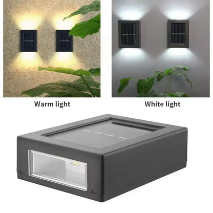 Outdoor Garden Light Led Wall Mount Lamp Decorative Up And Down Lighting Solar Wall Light For Garden Yard