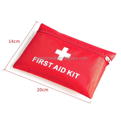 Best selling CE approved medical supplies small size promotional pouch mini family first aid kit small pack