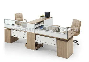 Foshan Factory  Modern Office 2 4 Person Tables Cubicle Staff Modular Luxury Workstation Desk Partition Office Furniture