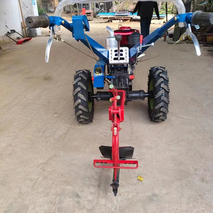 agricultural machinery equipment diesel cultivator motocultor two wheel gasoline power mini tiller 18 hp walking tractor