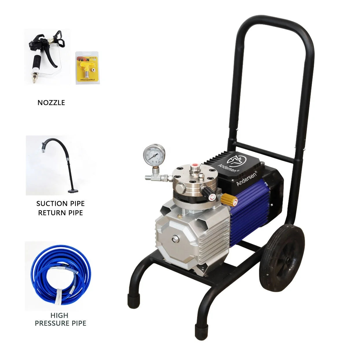 Hot Sale 990 Electric Paint Sprayer in India Airless with Diaphragm Pump Industrial Paint Spray Gun Pressure Feed