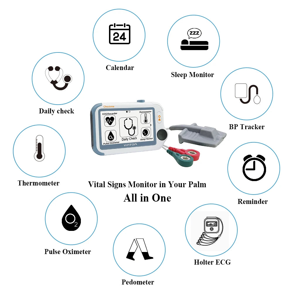 Viatom Remote Patient Monitoring lomT Solutions Heart Rate Monitor Vital Sign Machine