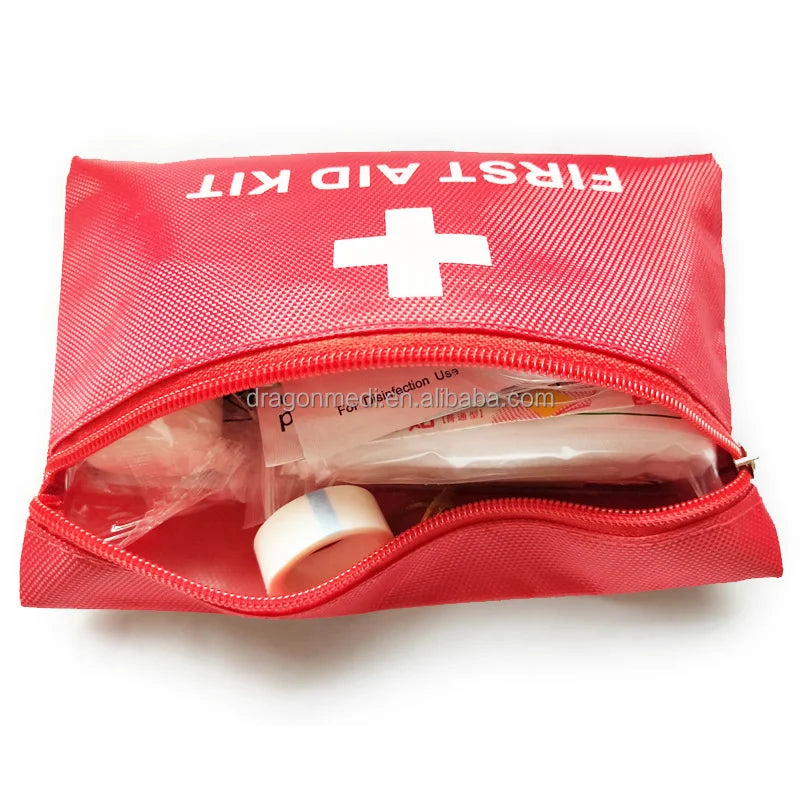 Best selling CE approved medical supplies small size promotional pouch mini family first aid kit small pack