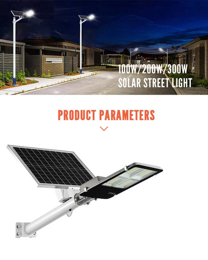 5 years warranty outdoor lampadaire de rue solaire solar led street light  300w