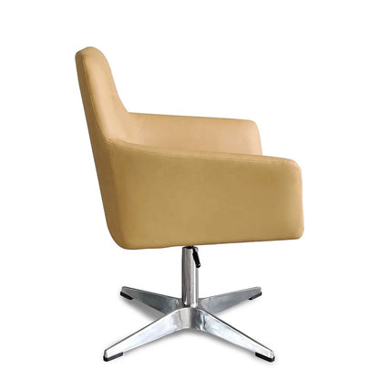 Modern Brown Pu Leather Rotating Swivel Boss Manager Executive Chair Office Negotiation Reception Conference Meeting Room Chairs