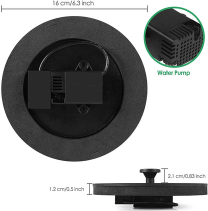 Solar Fountain, Solar Powered Bird Bath Fountain Pump 1.4W Solar Panel Kit Water Pump,Outdoor Watering Submersible Pump for Pond