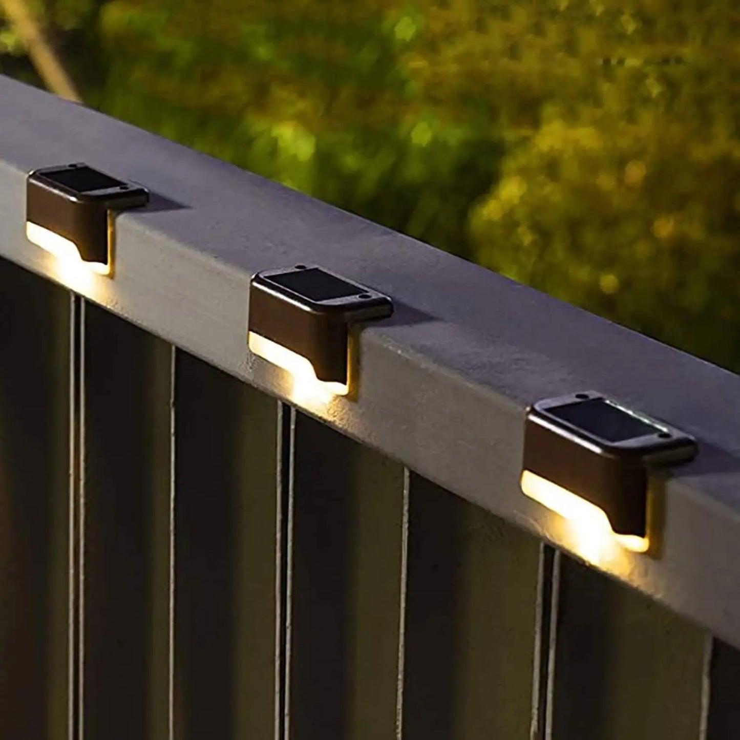 Led Fence Light Solar Outdoor Decorative Garden Deck Light Waterproof Step Light