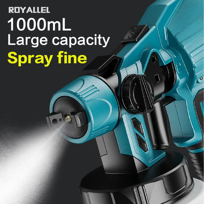 21V Portable Lithium Battery Paint Spray Machine Cordless Household Mini Power paint  Spray Gun