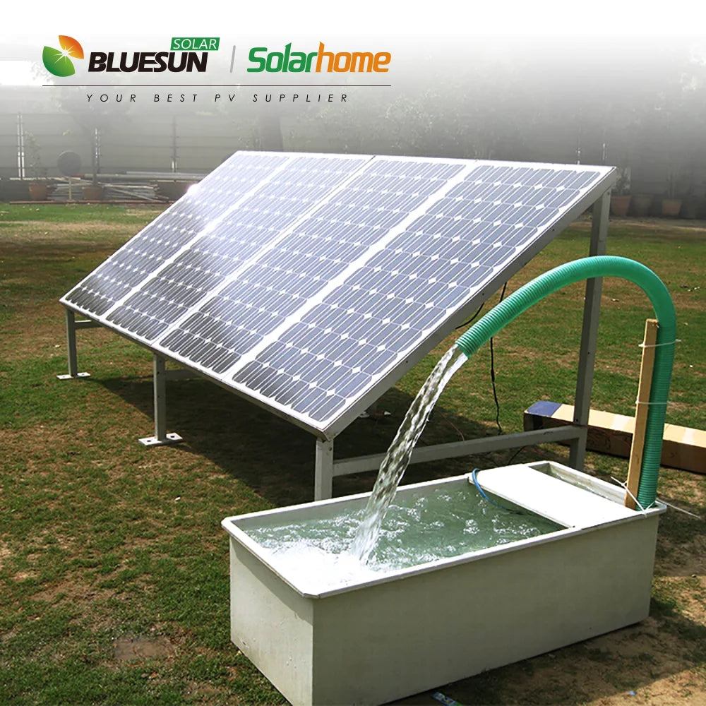 Deep well submersible solar water pump for agriculture system