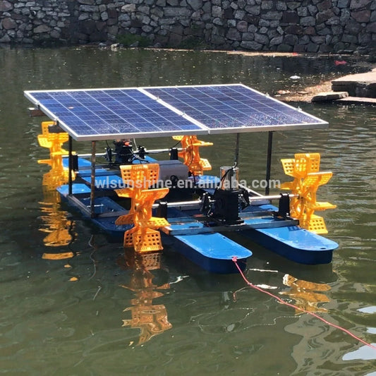 aerator fish ponds aerators paddle wheel solar air pump aquarium oxygen solar panel