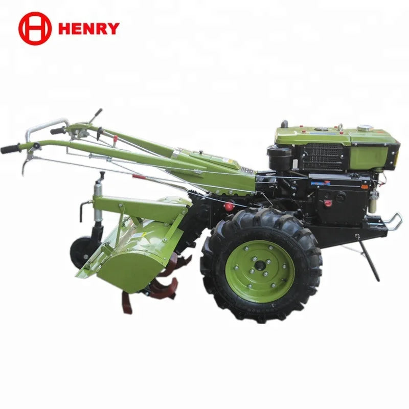 Hot sale HENRY popular top quality 10-22HP two wheel hand walking tractor with rotary tiller