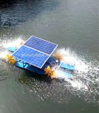 aerator fish ponds aerators paddle wheel solar air pump aquarium oxygen solar panel