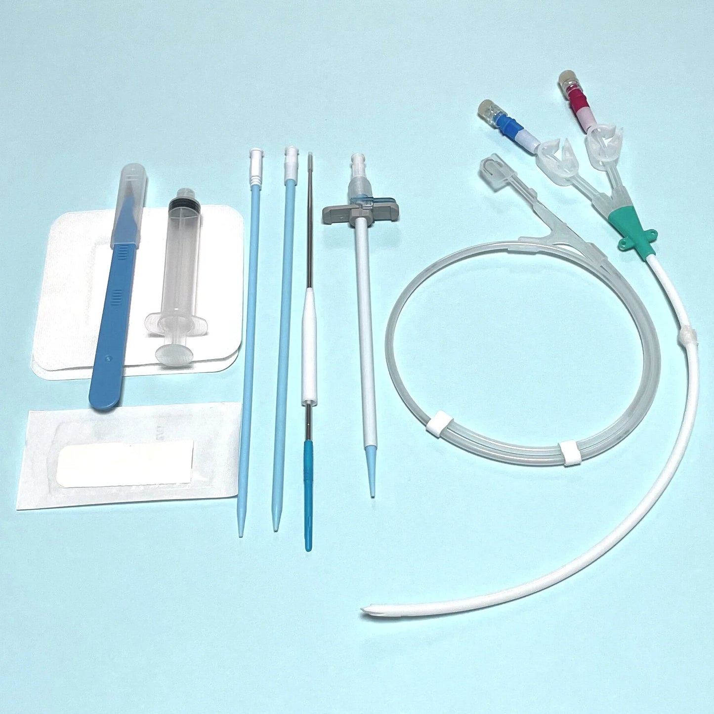 Tianck Medical disposable sterile HD tube semi permanent Palindrome tip long term dialysis hemodialysis catheter