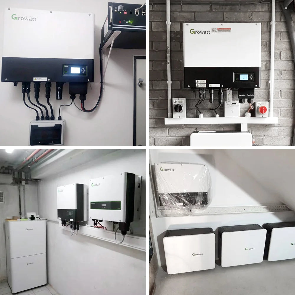 Growatt 5kw 6kw 8kw 10kw hybrid inverter off grid SPH 10000TL3-BH UP complete solar system for home with smart meter