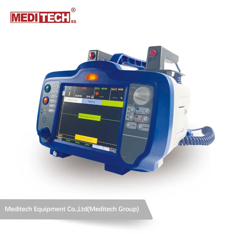 CE approval Physical therapy equipments Portable medical cardiac monitor defibrillator with AED with ECG monitor