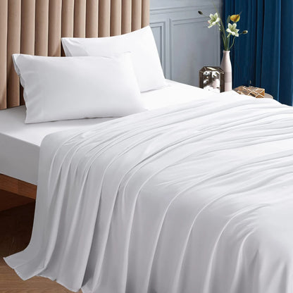 Wholesale Five Star Hotel Luxury White Bedding Set 100% cotton Bed Sheet set